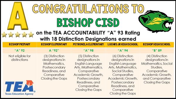  TEA Rating for BCISD